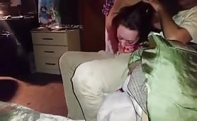 Cuckold wife sucking him while husband films