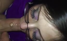 GF facefuck and jizz bombed